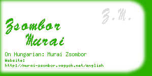 zsombor murai business card